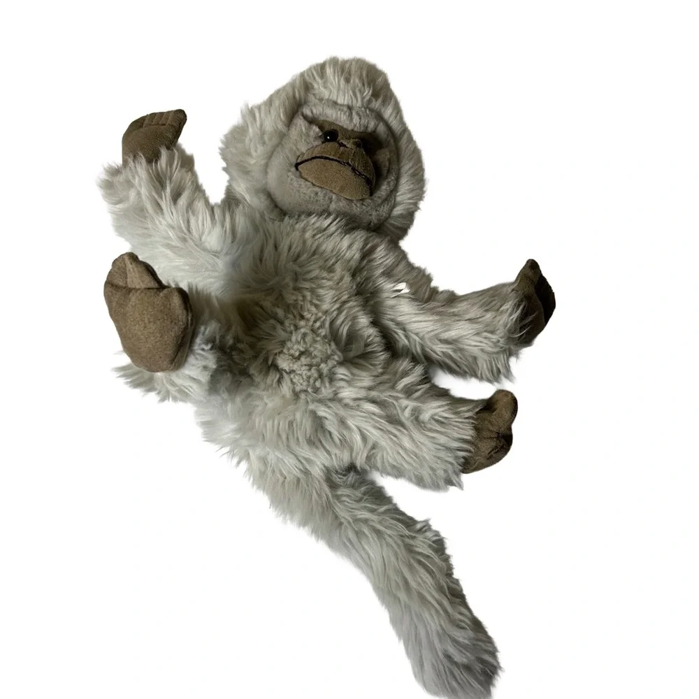 Fluffy Gray Plush Monkey‎